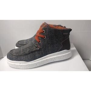 Women's ROMIKA HELSINKI JACQUARD KOMBI BROWN ORANGE ANKLE FUR BOOTS SIZE US 7.5